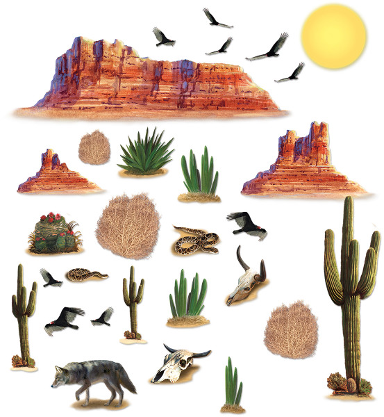 Wild West Desert Props Case of 12