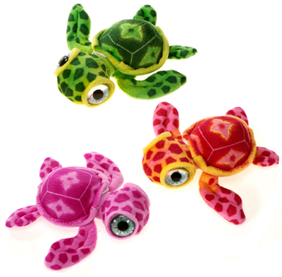 Picture of DDI 1265713 7&quot; Big Eye Turtle Plush Toy - Assorted Colors Case of 48