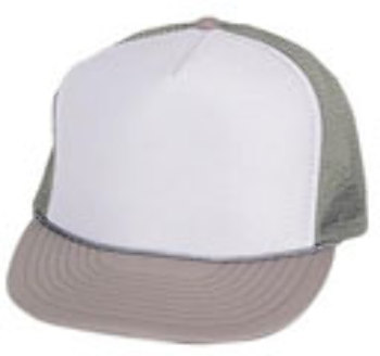 Picture of DDI 1478816 Polyester Summer Mesh Cap - Gray/White Case of 144