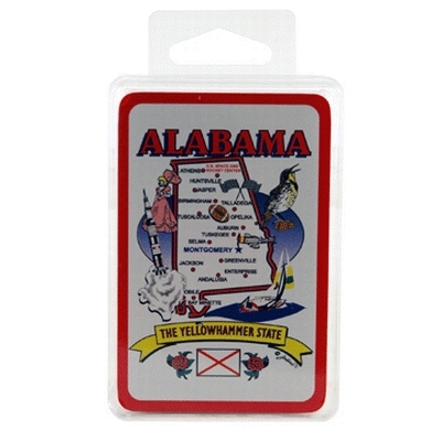 380608 Alabama Playing Cards State Map 24 Display unit Case Of 96