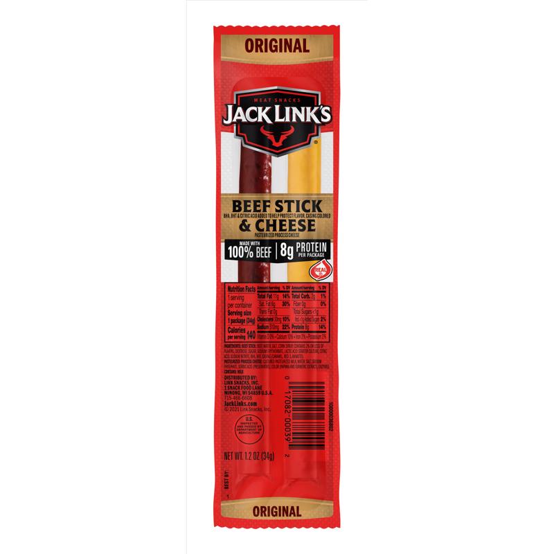 Picture of DDI 1755315 Jack Links Snack - American Beef and Cheese Stix 1.2 oz