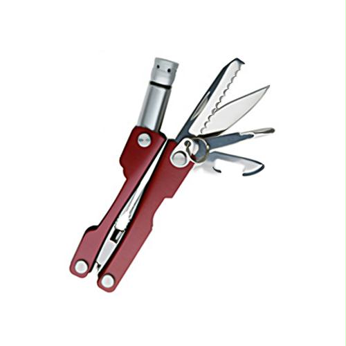 Picture of SwissTech MFTCSRD-M Key Ring Multi-Tool 8-in-1&#44; Red&#44; Clamshell