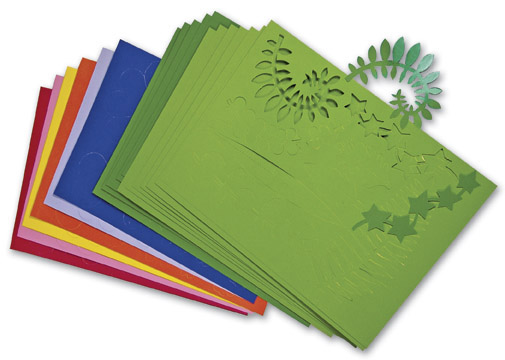 Botanical Cuts  2tone card  210pkg
