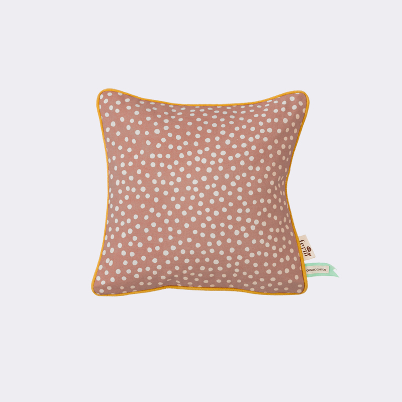 Picture of FERM LIVING 7536 Dots Cushion - ORGANIC COTTON - Dots Cushion - Rose 30x30 cm