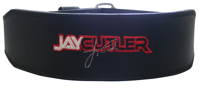 4 in. Black Leather Jay Cutler Signature Belt-XL