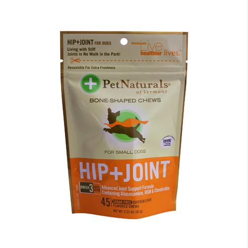 Picture of Pet Naturals Of Vermont 232132 Pet Naturals of Vermont Hip and Joint for Small Dogs Chicken Liver - 45 Soft Chews