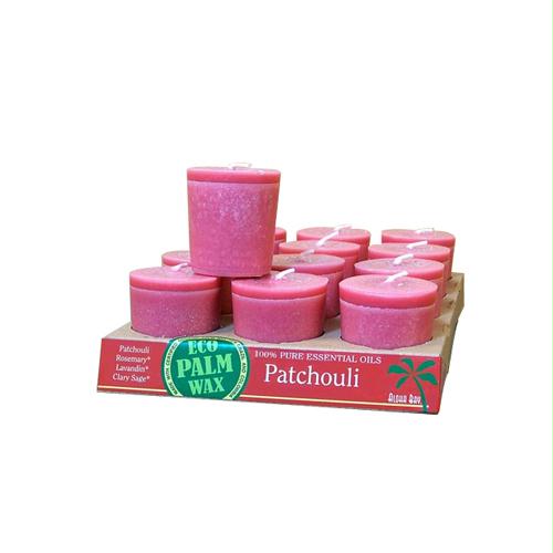 Picture of Aloha Bay 279414 Aloha Bay Candle Votive Essential Oil Patchouli - 12 Candles - Case of 12