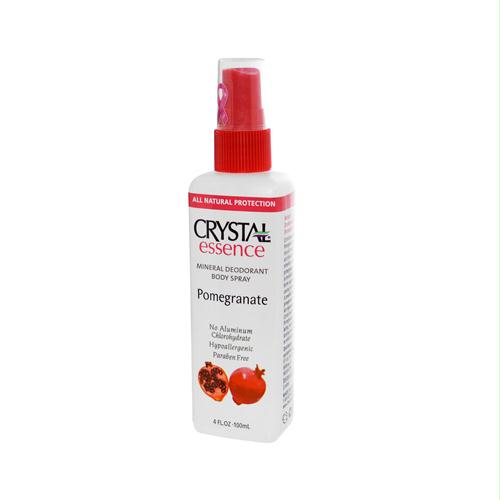 Picture of Crystal Essence 486522 Crystal Essence Mineral Deodorant Body Spray Pomegranate - 4 fl oz