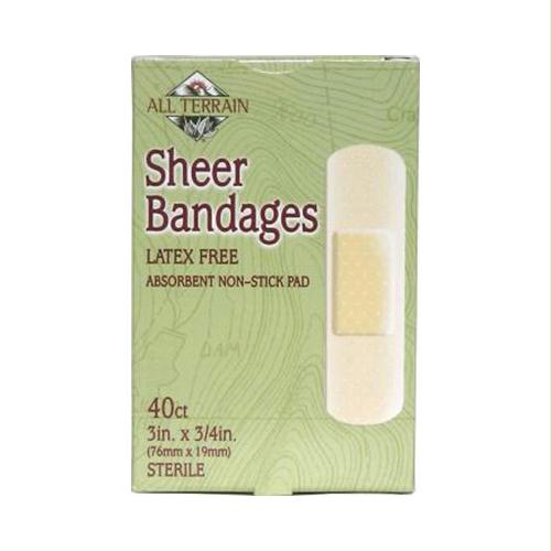 Picture of All Terrain 620369 All Terrain Bandages - Sheer - .75 in x 3 in - 40 ct