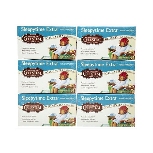 Picture of Celestial Seasonings 665091 Celestial Seasonings Wellness Tea - Sleepytime Extra - Caffeine Free - 20 Bags
