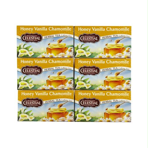 Picture of Celestial Seasonings 720862 Celestial Seasonings Herbal Tea - Caffeine Free - Honey Vanilla Chamomile - 20 Bags
