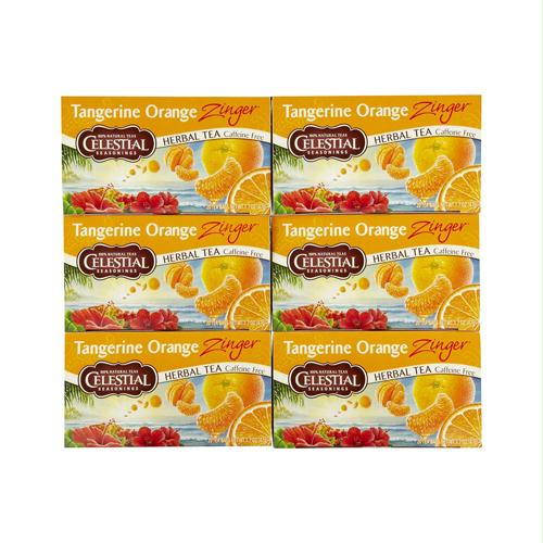Picture of Celestial Seasonings 721142 Celestial Seasonings Herbal Tea - Caffeine Free - Tangerine Orange Zinger - 20 Bags