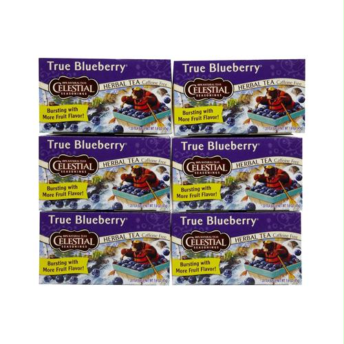 Picture of Celestial Seasonings 721241 Celestial Seasonings Herbal Tea - Caffeine Free - True Blueberry - 20 Bags