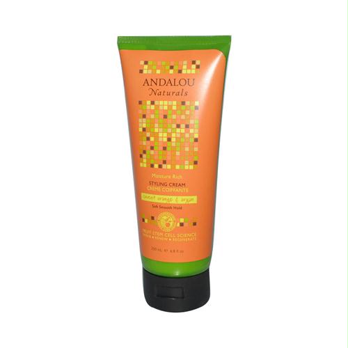 Picture of Andalou Naturals 785246 Andalou Naturals Smooth Hold Styling Cream Argan and Sweet Orange - 6.8 fl oz