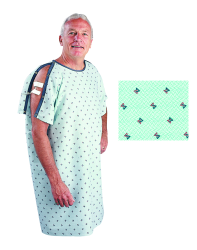Picture of Patient I.V. Gown Geometric Print