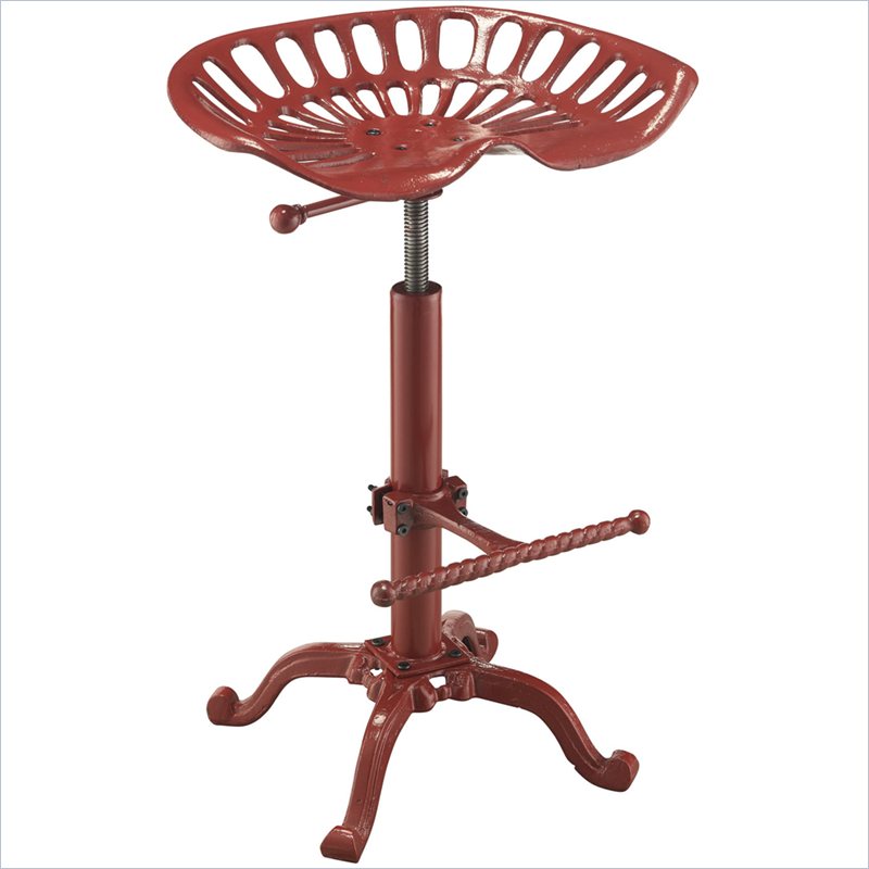 Picture of Carolina Chair and Table 3200RED Red Adjustable Tractor Seat Stool