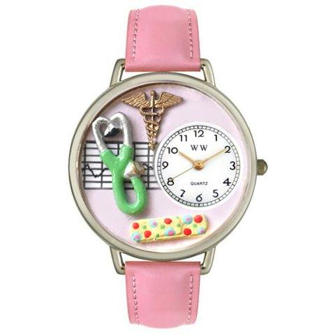 Picture of Whimsical Watches U-0620031 Whimsical Unisex Nurse 2 Pink Leather Watch
