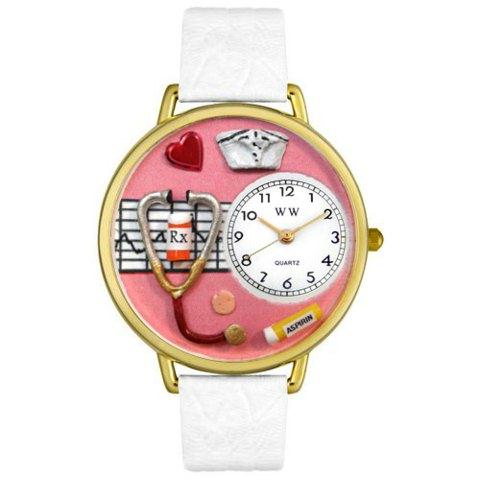 Picture of Whimsical Watches G-0620040 Whimsical Unisex Nurse Red White Skin Leather Watch