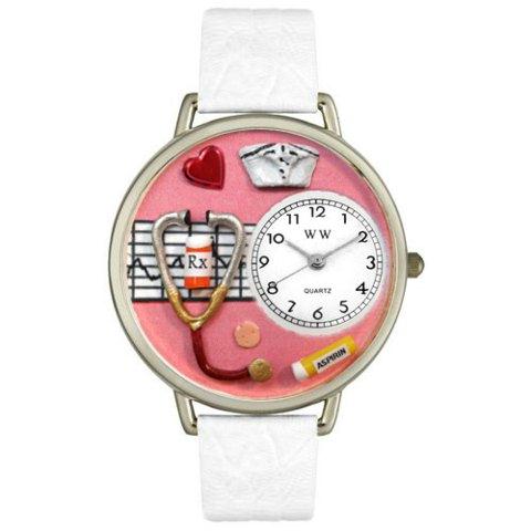 Picture of Whimsical Watches U-0620040 Whimsical Unisex Nurse Red White Skin Leather Watch