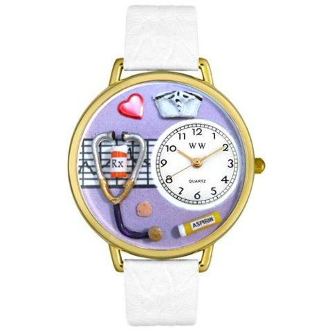 Picture of Whimsical Watches G-0620042 Whimsical Unisex Nurse Purple White Skin Leather Watch