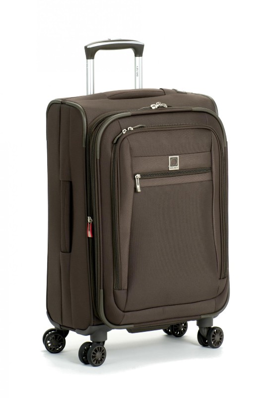 Delsey Luggage Helium Hyperlite Carry-On Expandable Spinner Trolley, Black, One Size
