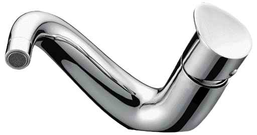 Picture of ALFI Trade AB1572-BN Wave Brushed Nickel Single Lever Bathroom Faucet