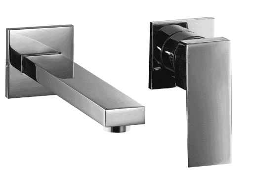 Picture of ALFI Trade AB1468-BN Brushed Nickel Single Lever Wallmount Bathroom Faucet