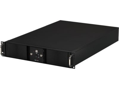 2U Rackmount Black Steel Chassis