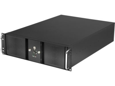 Picture of Athena Computer Power Corp. RM-DD3U36E608 3U Rackmount Black Steel Chassis