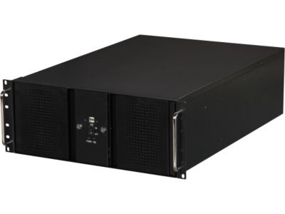Picture of Athena Computer Power Corp. RM-DD4U48E808 4U Rackmount Black Steel Chassis