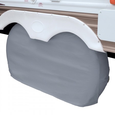 Picture of Classic Accessories 80-108-041001-00 DUAL AXLE WHEEL COVER GREY - LG - 2CS