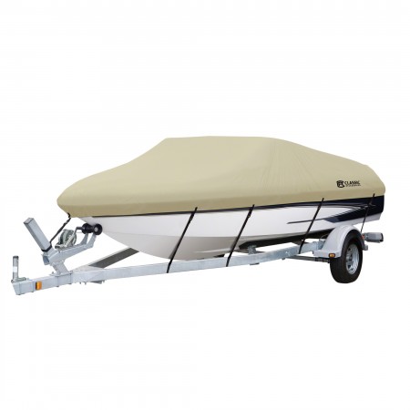 Picture of Classic Accessories 20-087-122401-00 DRY GUARD BOAT COVER TAN - MODEL E - 1 CS