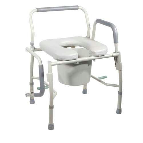 Picture of Commode Drop-Arm KD w/Padded Open-Front Seat  Tool-Free