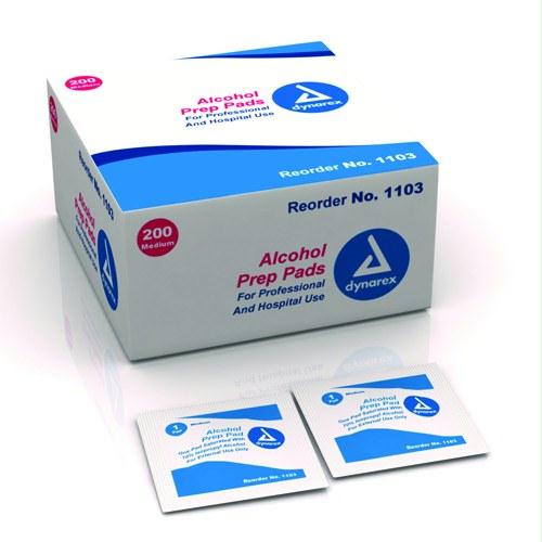 Picture of Alcohol Prep Pads Large Bx/100