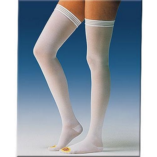 Picture of CMS BH11250L 18mmHg TH Anti-Em Stockings Open Toe  White  Large
