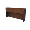 BESTAR 99520-1139 Prestige plus hutch for credenza in in Bordeaux & Graphite BESTAR 99520-1139 Prestige plus hutch for credenza in in Bordeaux & Graphite