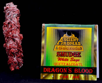 Picture of Azure Green RSDRA4 Dragons Blood & White Sage 3-4 in.