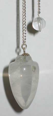 Pendulum Clear Quartz - Clear - 21 inches - Elegant Design
