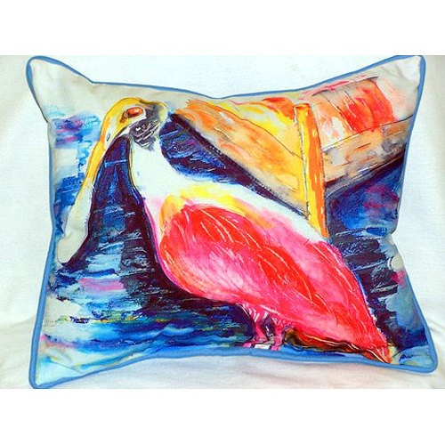 Picture of Betsy Drake HJ067 Spoonbill Large Indoor-Outdoor Pillow 16 in. x 20 in.