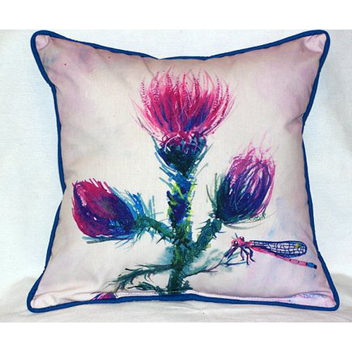 Picture of Betsy Drake HJ082 Thistle Large Indoor-Outdoor Pillow 16 in. x 20 in.