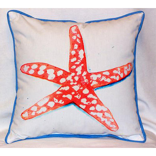 Picture of Betsy Drake HJ091 Coral Starfish Large Indoor-Outdoor Pillow 16 in. x 20 in.