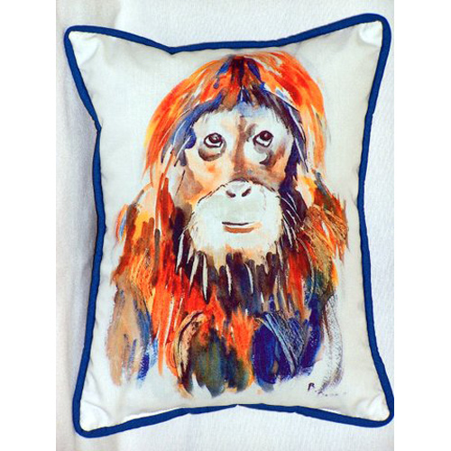 Picture of Betsy Drake HJ099 Orangutang Large Indoor-Outdoor Pillow 16 in. x 20 in.