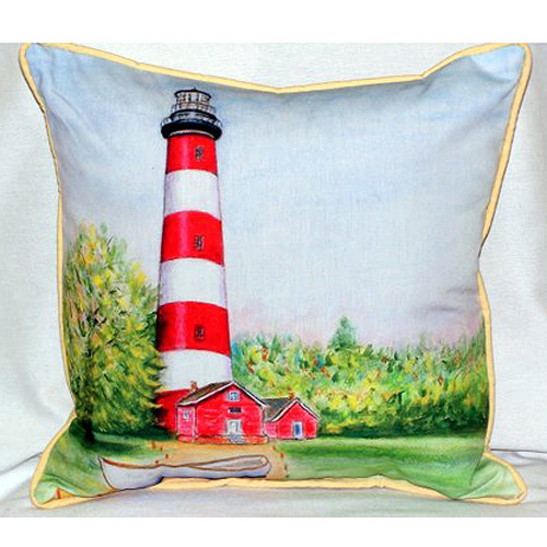 Picture of Betsy Drake HJ101 Chincoteague Light House Large Indoor-Outdoor Pillow 16 in. x 20 in.