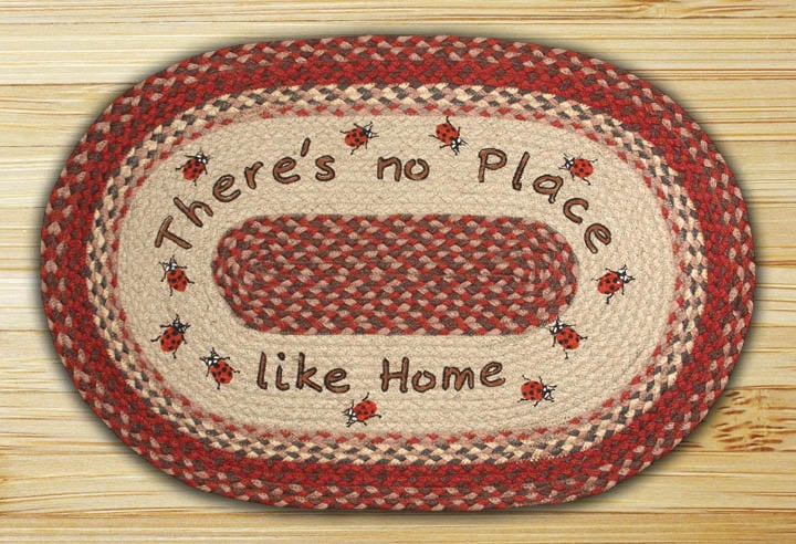 Earth Rugs  No Place Like Home Oval Patch