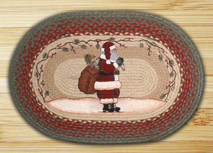 Picture of Earth Rugs 65-025S Santa Oval Patch