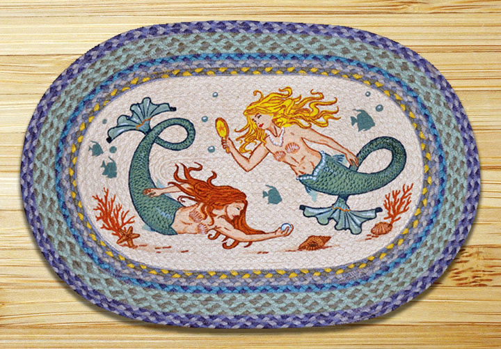 Picture of Earth Rugs 65-386M Mermaids Oval Patch