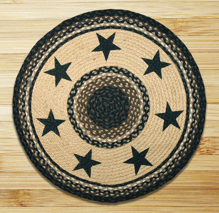 Black Stars Round Patch