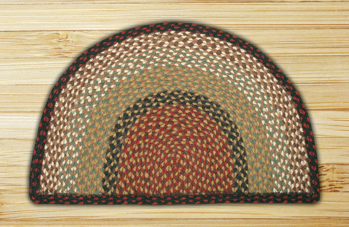 Burgundy-Mustard Rug Slice