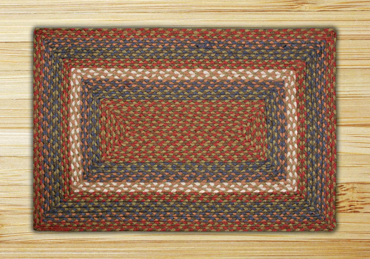 Burgundy-Gray Rectangle Rug - Burgundy/Gray - 8'x10'