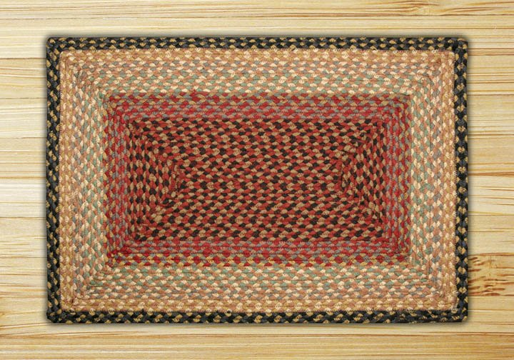 Earth Rugs 28-057 Burgundy-Gray-Creme Rectangle Rug